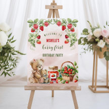 Berry First Strawberry and Bear Birday