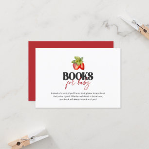 Berry Sweet Books para Cartão de Bebê