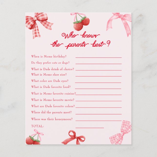 Berry Sweet Que Conhece O Jogo Do Chá de fraldas D (Frente)