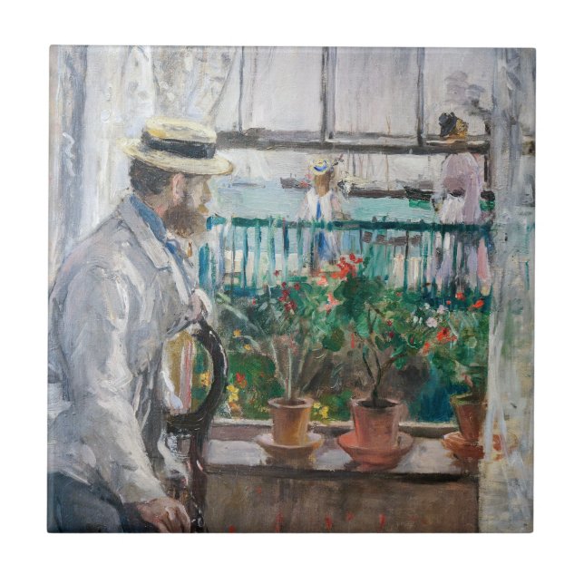 Berthe Morisot - Eugene Manet na Ilha de Wight (Frente)