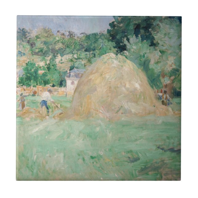 Berthe Morisot - Haystacks em Bougal (Frente)