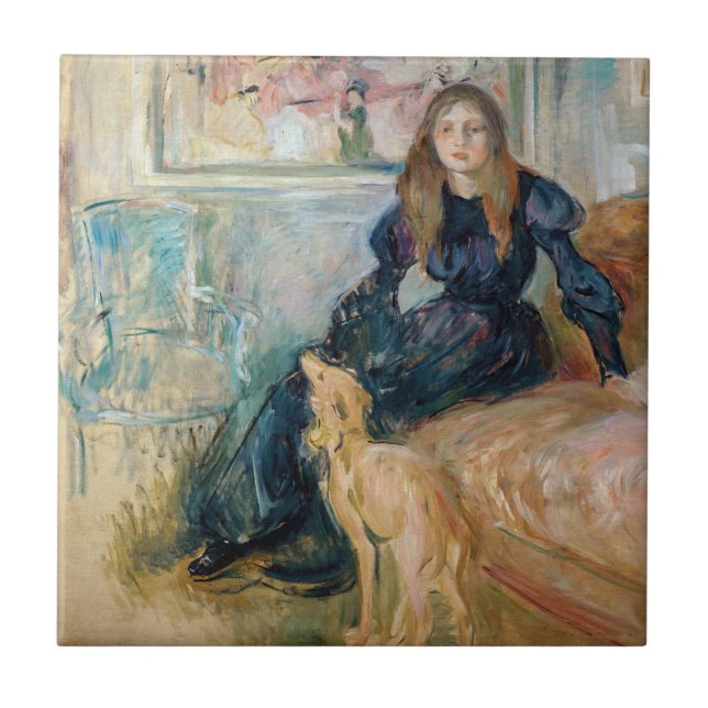 Berthe Morisot - Julie e o seu Greyhound Laerte (Frente)