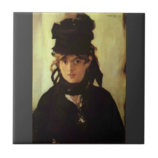 Berthe Morisot por Edouard Manet (Frente)