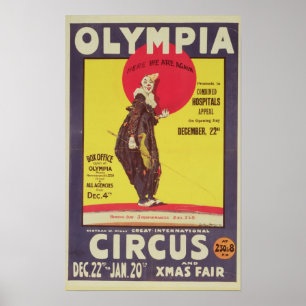 Bertram Mills poster de circo
