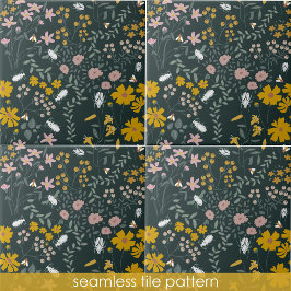 Besouros Florais De Mostarda E Flores Boêmicas