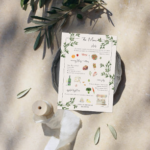 Bespoke Ilustrado   Menu Casamento