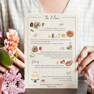 Bespoke Ilustrado   Menu Casamento