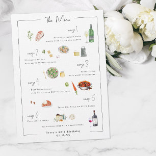 Bespoke Ilustrado Menu Casamento