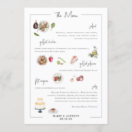 Bespoke Ilustrado | Menu Casamento