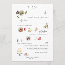 Bespoke Ilustrado | Menu Casamento