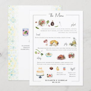 Bespoke Ilustrado   Menu Casamento