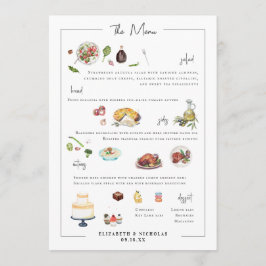 Bespoke Ilustrado | Menu Casamento