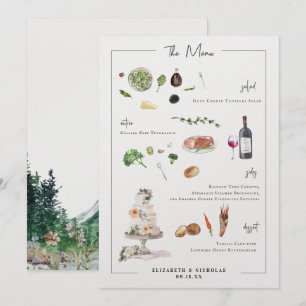 Bespoke Ilustrado Menu Casamento