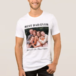 Best Dad Ever Fully Customizable Family Hug Photo