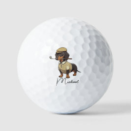 Best Dog Dad By Par Dachshund Name Golf Ball