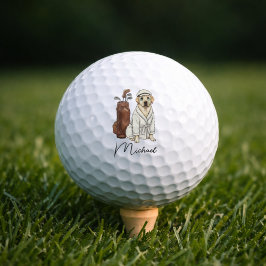 Best Dog Dad Personalized Gift Club Golf Balls