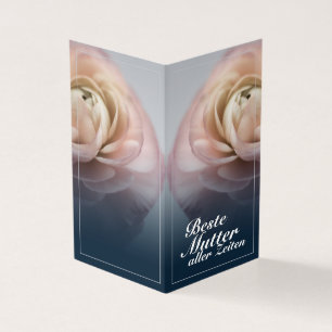 Beste Mutter aller Zeiten mit großer rosa Rosa