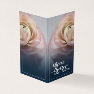 Beste Mutter aller Zeiten mit großer rosa Rosa