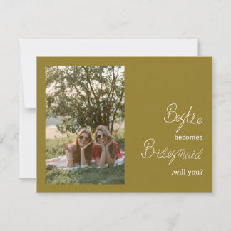 Bestie Torna-Se Foto Da Proposta Da Bridesmaid