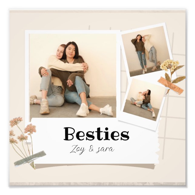 BESTIES, Colagem de Fotos e Nomes | FCFB (Frente)