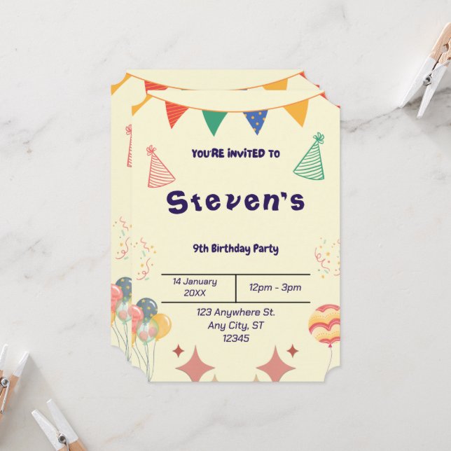 BESTSELLER! Convite Personalizado (Frente/Verso In Situ)