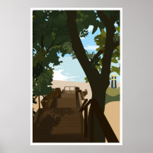 Bethany Beach Stairs Poster, Poster de 24"x36"