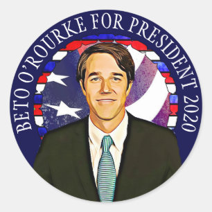 Beto O'Rourke para os adesivos de suporte do Presi