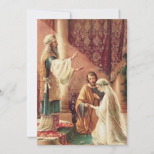 Betrothal Casou Maria católica e Joseph (Frente)