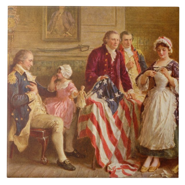 Betsy Ross, 1777 (História Americana) (Patriota do (Frente)