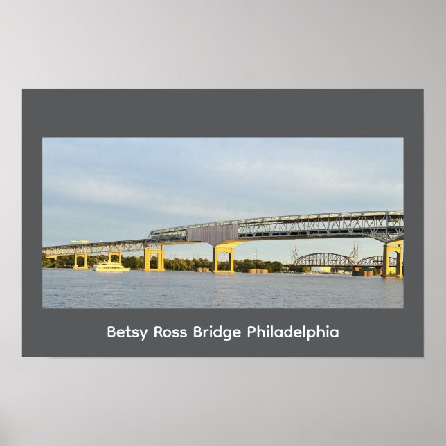 Betsy Ross Bridge Philadelphia Poster (Frente)