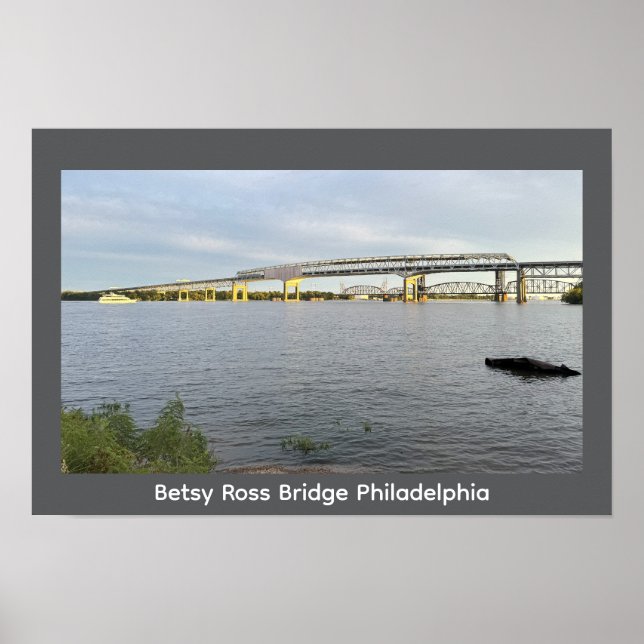 Betsy Ross Bridge Philadelphia Poster (Frente)