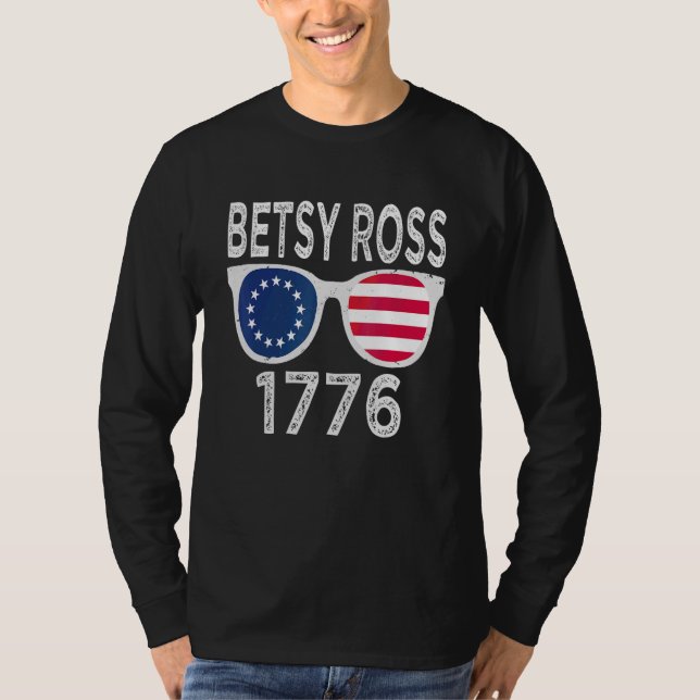 Betsy Ross Camisa 4 De Julho Bandeira Americana Su (Frente)