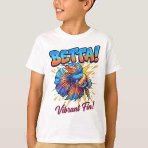 BETTA! Camisa Infantil de Barbatana Vibrante – Bet