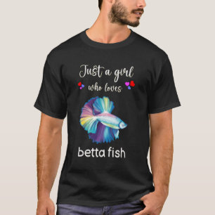 Betta Fish Engraçado Camisa Meninas Eu Amo Betta F