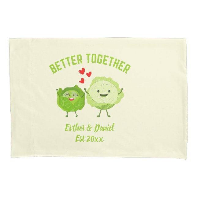 BETTER TOGETHER Cute Cabbage Valentine Couples (Frente)