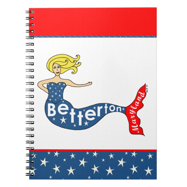Betterton, caderno espiral da sereia de Maryland (Frente)