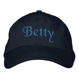 Betty Personalizada Bordado Boné de Baseball Azul