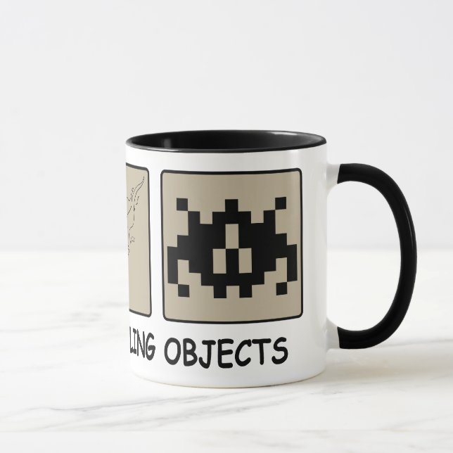 Beware da caneca de queda do vidro de objetos (Direita)
