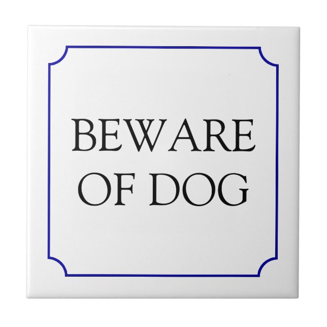 Beware do sinal do cão (Frente)