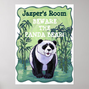Beware o poster personalizado da sala do urso de
