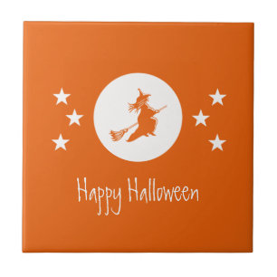 Bewitching Halloween Azulejo, Orange