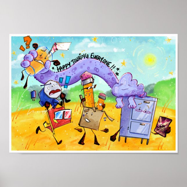 BFDI X II MEETUP  POSTER (Frente)