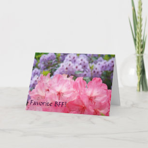 BFF favorito! Cartões Rhododendridões Púrpuros Ros