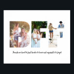 BFF Photo Collage Poster<br><div class="desc">This is a photo collage that spells out the word BFF along with a custom message. This is the perfect gift for your best friend for her birthday or Christmas.</div>