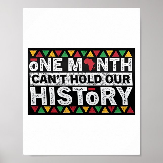 Bhm Black History Is American Poster (Frente)
