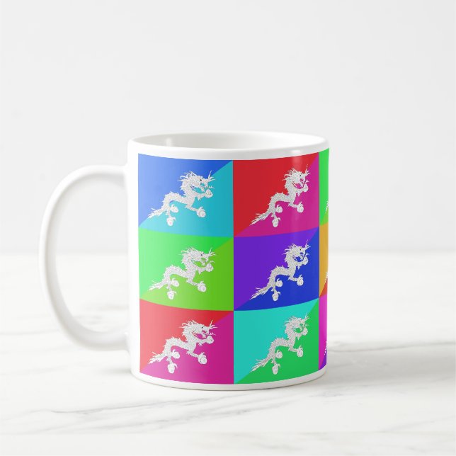 Bhutan Multihue embandeira a caneca (Esquerda)