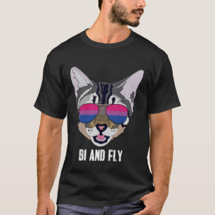 Bi e Fly Funny Cat Bisexual Bi Pride Pullover H