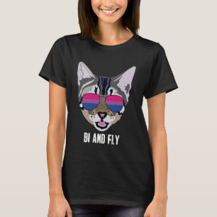 Bi e Fly Funny Cat Bisexual Bi Pride Pullover H