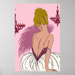 Bianca no rosa - impressão 24 x 36