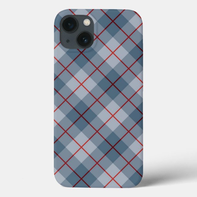 Bias Plaid Blue-Red Stripe (Verso)